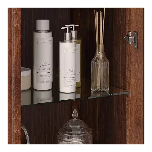 Пенал напольный двустворчатый OPADIRIS Лоренцо светлый орех, Выбрать цвет: Светлый орех, изображение 5