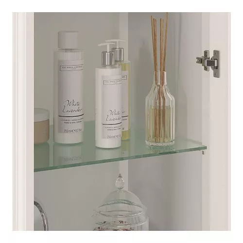 Пенал напольный двустворчатый OPADIRIS Лоренцо белый, Выбрать цвет: Белый, изображение 6