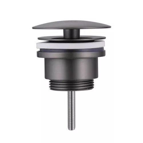 Донный клапан ABBER AF0012NG без перелива, фиксированный, никель, Выбрать цвет: Никель