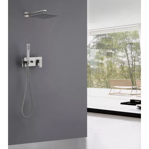 Душевая система ABBER Daheim AF8218SP скрытого монтажа без излива, сатин, Выбрать цвет: Сатин, изображение 2