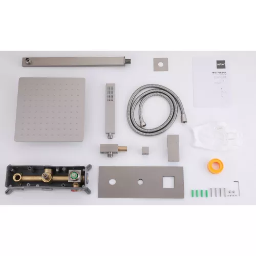 Душевая система ABBER Daheim AF8218SP скрытого монтажа без излива, сатин, Выбрать цвет: Сатин, изображение 3