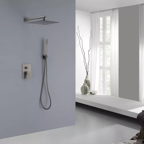 Душевая система ABBER Daheim AF8219NG скрытого монтажа без излива, никель, Выбрать цвет: Никель, изображение 2