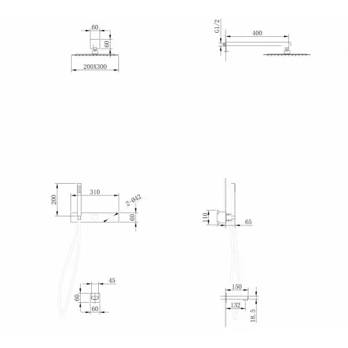 Душевая система ABBER Rund AF8717G скрытого монтажа с изливом, золотое матовое, Выбрать цвет: Золото матовое, изображение 3