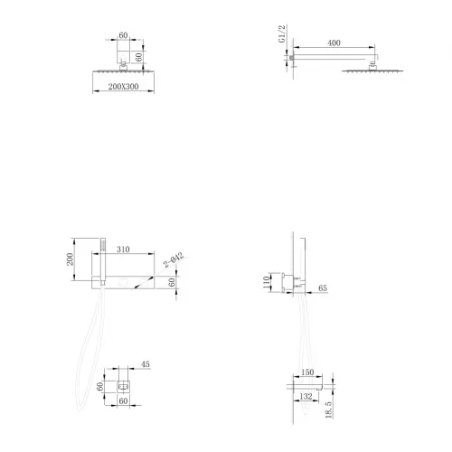 Душевая система ABBER Rund AF8717SP скрытого монтажа с изливом, сатин, Выбрать цвет: Сатин, изображение 3