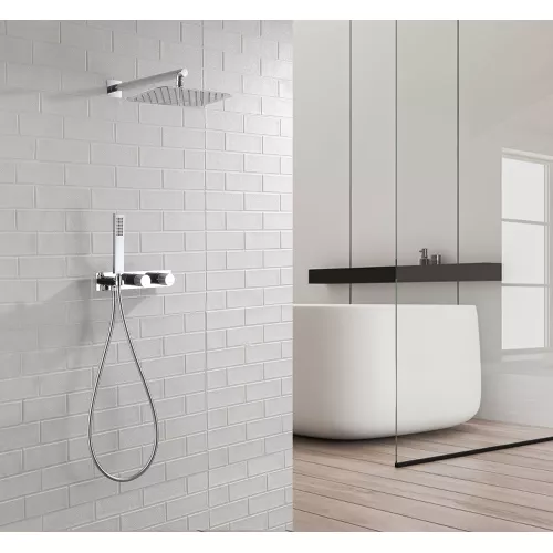 Душевая система ABBER Rund AF8718 скрытого монтажа без излива, хром, Выбрать цвет: Хром, изображение 2