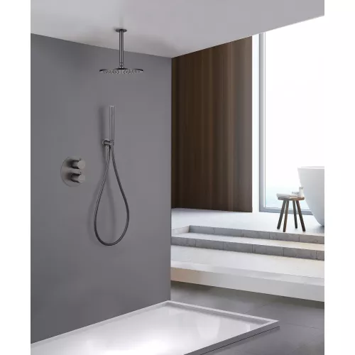 Душевая система ABBER Wasser Kreis AF8121NG скрытого монтажа без излива, никель, Выбрать цвет: Никель, изображение 2