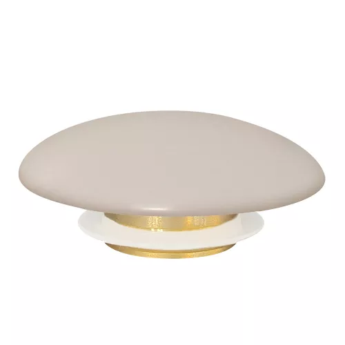 Накладка на слив для раковины ABBER AC0014MBE светло-бежевая матовая, керамика, Выбрать цвет: стветло-бежевый матовый, изображение 2