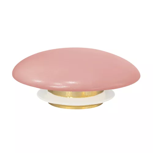 Накладка на слив для раковины ABBER AC0014MP розовая матовая, керамика, Выбрать цвет: Розовая матовая, изображение 2