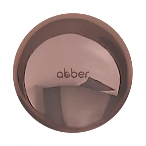 Водоотведение: Накладка на слив для раковины ABBER AC0014RG розовое золото, керамика 1 в магазине Акватория