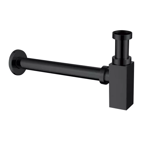 Сифон для раковины ABBER AF0031B черный матовый, Выбрать цвет: Черный матовый