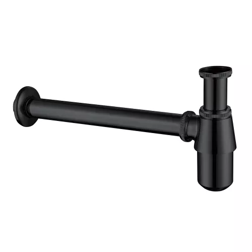 Сифон для раковины ABBER AF0032B черный матовый, Выбрать цвет: Черный матовый