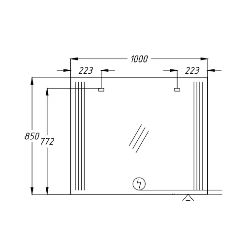Зеркало OPADIRIS Оникс 100х85, изображение 6