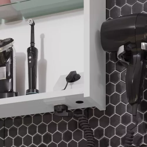 Зеркальный шкаф Opadiris Элеганс премиум, подогрев, ИК датчик, Выбрать размер: 60, изображение 5