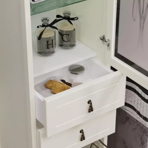 Пенал OPADIRIS Тибет левый С БЕЛЬЕВОЙ КОРЗИНОЙ, слоновая кость, изображение 3