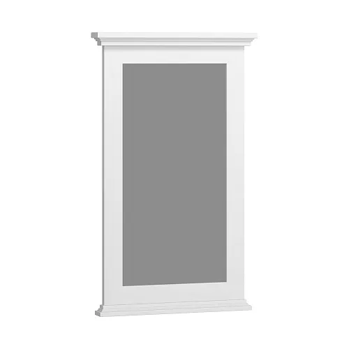 Зеркало OPADIRIS  Палермо  белый матовый, Выбрать цвет: Белый, Выбрать размер: 50