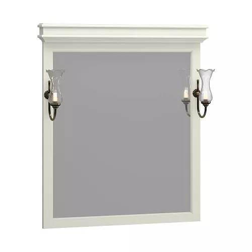 Зеркало со светильниками OPADIRIS Борджи слоновая кость, Выбрать цвет: Слоновая кость