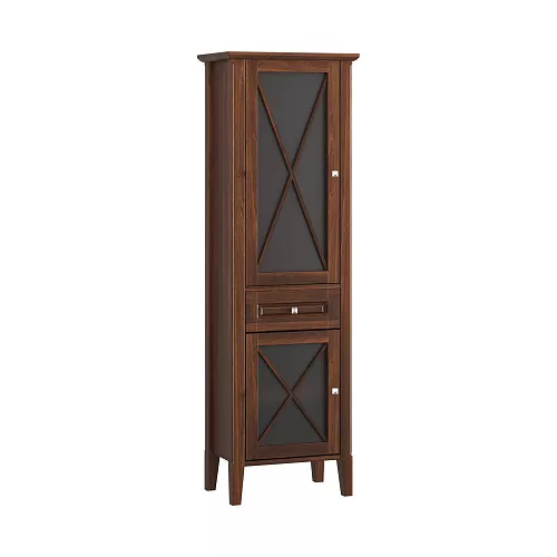 Пенал напольный OPADIRIS Палермо левый/правый,  светлый орех, Выбрать цвет: Светлый орех, Ориентация: Левая