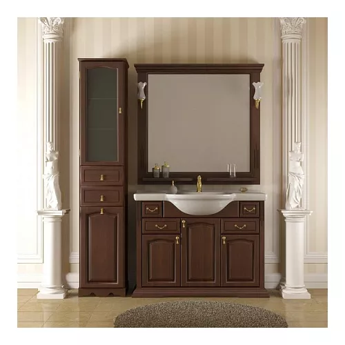 Зеркало OPADIRIS Риспекто орех антикварный, с выключателем, Выбрать цвет: Орех антикварный, Выбрать размер: 100, изображение 4