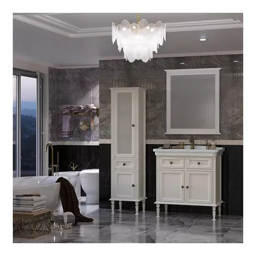 Пенал напольный левый/правый Opadiris Кантара 46 Слоновая кость, Выбрать цвет: Слоновая кость, Ориентация: левая, изображение 4