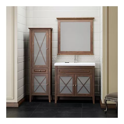 Пенал напольный OPADIRIS Палермо левый/правый,  светлый орех, Выбрать цвет: Светлый орех, Ориентация: Левая, изображение 7