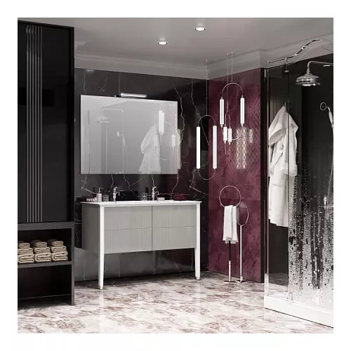 Зеркало Opadiris Рубинно 120 со светильником, Выбрать размер: 120, изображение 3