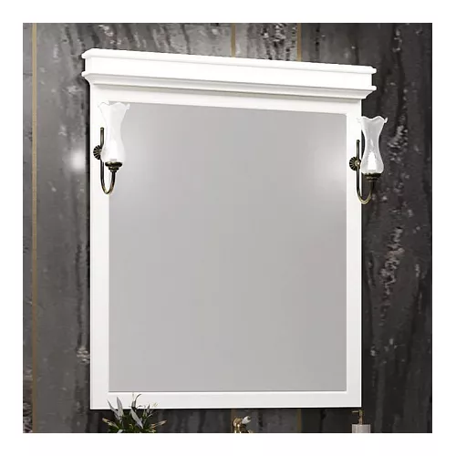 Зеркало со светильниками OPADIRIS Борджи слоновая кость, Выбрать цвет: Слоновая кость, изображение 2