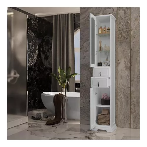 Пенал OPADIRIS Риспекто-30 левый/правый белый, Выбрать цвет: Белый, Ориентация: Левая, изображение 3