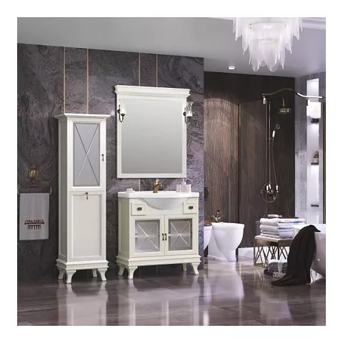 Зеркало со светильниками OPADIRIS Борджи слоновая кость, Выбрать цвет: Слоновая кость, изображение 3