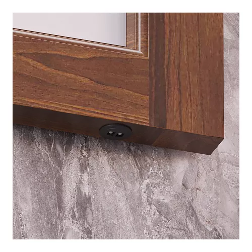 Зеркало со светильниками OPADIRIS Борджи Светлый орех, Выбрать цвет: Светлый орех, изображение 4