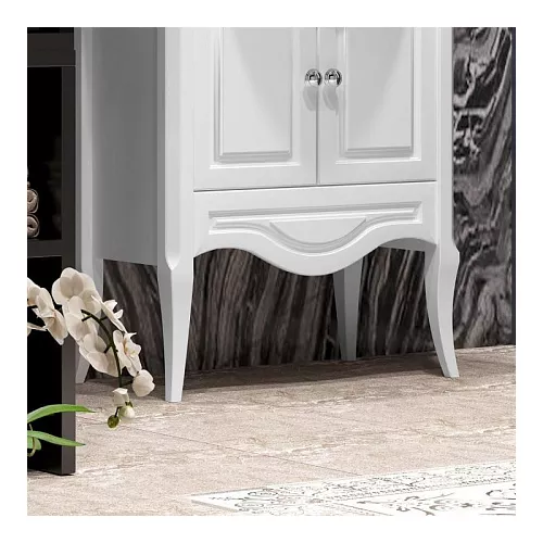 Тумба с раковиной для ванной комнаты OPADIRIS Брунелла- 65 Белый матовый, Выбрать размер: 65, Выбрать цвет: Белый, изображение 6