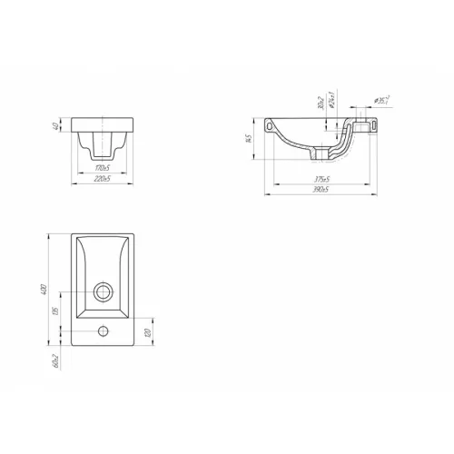 Тумба напольная/унив  "СОЛО" с раковиной  (Como 40) Графит Нубук, Выбрать цвет: Графит Нубук, изображение 7