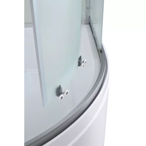 Душевая кабина AvaCan D2080/2090/2010 матовое стекло, низкий поддон, Цвет стекла: матовое, Цвет профиля: Хром, Выбрать размер: 80х80, Внешний вид: без гидромассажа, Наличие крыши: есть, изображение 7