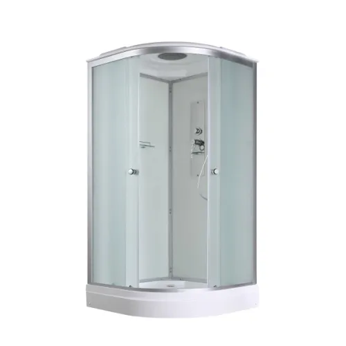 Душевая кабина AvaCan D2080/2090/2010 матовое стекло, низкий поддон, Цвет стекла: матовое, Цвет профиля: Хром, Выбрать размер: 80х80, Внешний вид: без гидромассажа, Наличие крыши: есть