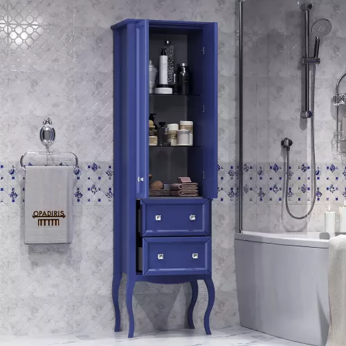 Пенал Opadiris Валери 56 двухстворчатый, цвет сапфир, Выбрать цвет: Сапфир, изображение 3