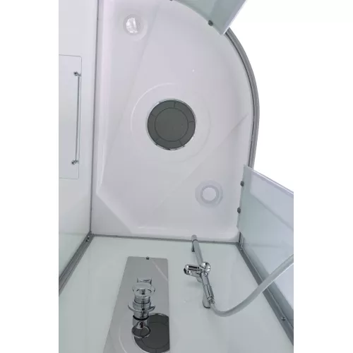 Душевая кабина AvaCan D2012R/L матовое стекло , низкий поддон, Цвет профиля: Хром, Выбрать размер: 120х80, Внешний вид: без гидромассажа, Наличие крыши: есть, Ориентация: правая, изображение 9