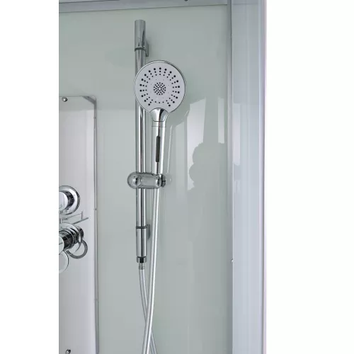 Душевая кабина AvaCan D2012R/L матовое стекло , низкий поддон, Цвет профиля: Хром, Выбрать размер: 120х80, Внешний вид: без гидромассажа, Наличие крыши: есть, Ориентация: правая, изображение 6