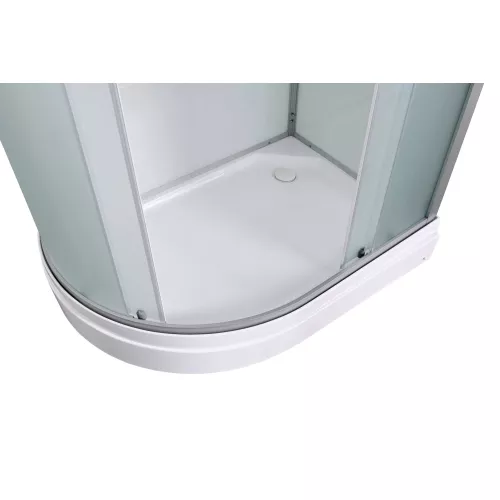 Душевая кабина AvaCan D2012R/L матовое стекло , низкий поддон, Цвет профиля: Хром, Выбрать размер: 120х80, Внешний вид: без гидромассажа, Наличие крыши: есть, Ориентация: правая, изображение 13