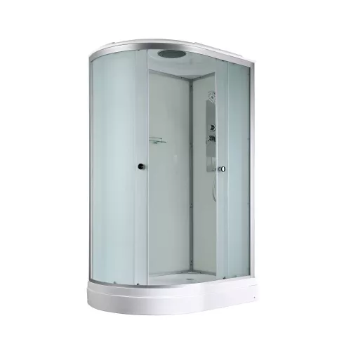 Душевая кабина AvaCan D2012R/L матовое стекло , низкий поддон, Цвет профиля: Хром, Выбрать размер: 120х80, Внешний вид: без гидромассажа, Наличие крыши: есть, Ориентация: правая, изображение 2