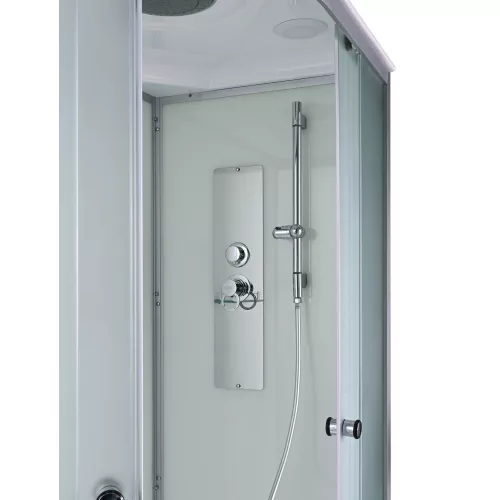 Душевая кабина AvaCan D2012R/L матовое стекло , низкий поддон, Цвет профиля: Хром, Выбрать размер: 120х80, Внешний вид: без гидромассажа, Наличие крыши: есть, Ориентация: правая, изображение 4