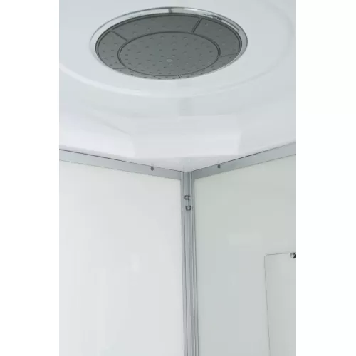 Душевая кабина AvaCan D3080/3090/3010 матовое стекло , средний поддон, Цвет профиля: Хром, Выбрать размер: 80х80, Внешний вид: без гидромассажа, Наличие крыши: есть, изображение 6