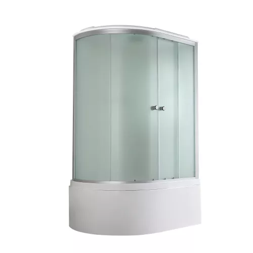 Душевая кабина AvaCan D5012R/L матовое стекло, высокий поддон, Цвет профиля: Хром, Выбрать размер: 120х80, Внешний вид: без гидромассажа, Наличие крыши: есть, Ориентация: правая, изображение 3