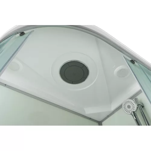 Душевая кабина AvaCan D5012R/L матовое стекло, высокий поддон, Цвет профиля: Хром, Выбрать размер: 120х80, Внешний вид: без гидромассажа, Наличие крыши: есть, Ориентация: правая, изображение 5