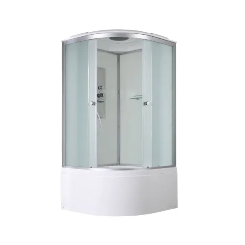 Душевая кабина AvaCan D5080/5090/5010 матовое стекло , высокий поддон, Цвет профиля: Хром, Выбрать размер: 80х80, Внешний вид: без гидромассажа, Наличие крыши: есть