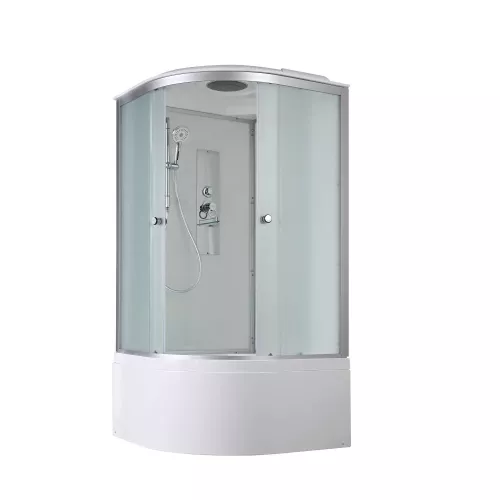 Душевая кабина AvaCan D5080/5090/5010 матовое стекло , высокий поддон, Цвет профиля: Хром, Выбрать размер: 80х80, Внешний вид: без гидромассажа, Наличие крыши: есть, изображение 4