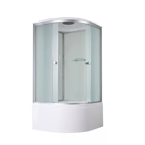 Душевая кабина AvaCan D5080/5090/5010 матовое стекло , высокий поддон, Цвет профиля: Хром, Выбрать размер: 80х80, Внешний вид: без гидромассажа, Наличие крыши: есть, изображение 5