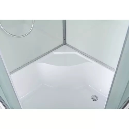 Душевая кабина AvaCan D5080/5090/5010 матовое стекло , высокий поддон, Цвет профиля: Хром, Выбрать размер: 80х80, Внешний вид: без гидромассажа, Наличие крыши: есть, изображение 9