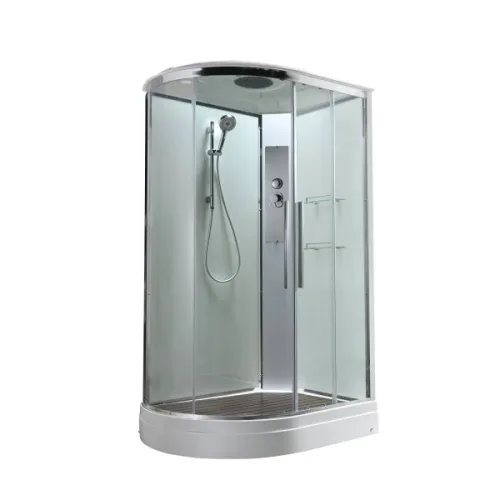 Душевая кабина AvaCan EM2811/2812/2912T L/R прозрачное стекло, низкий поддон, Цвет стекла: прозрачное, Цвет профиля: Хром, Выбрать размер: 110х80, Внешний вид: без гидромассажа, Наличие крыши: есть, Ориентация: правая