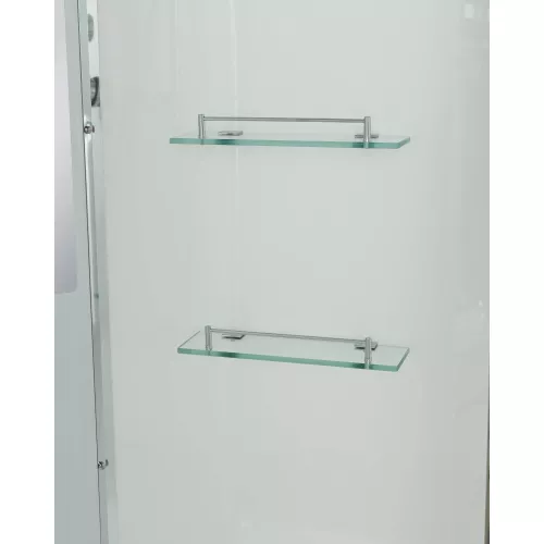 Душевая кабина AvaCan EM3812/3912T L/R  прозрачное стекло, средний поддон, Цвет стекла: прозрачное, Цвет профиля: Хром, Выбрать размер: 120х80, Внешний вид: без гидромассажа, Наличие крыши: есть, Ориентация: правая, изображение 8