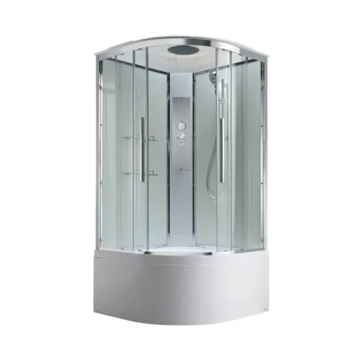 Душевая кабина AvaCan EM5080/5090/5010/5011 прозрачное стекло, высокий поддон, Цвет стекла: прозрачное, Цвет профиля: Хром, Выбрать размер: 80х80, Внешний вид: без гидромассажа, Наличие крыши: есть