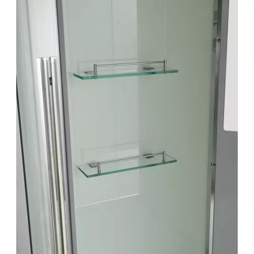 Душевая кабина AvaCan EM5080/5090/5010T прозрачное стекло, высокий поддон, Цвет стекла: прозрачное, Цвет профиля: Хром, Выбрать размер: 80х80, Внешний вид: без гидромассажа, Наличие крыши: есть, изображение 10